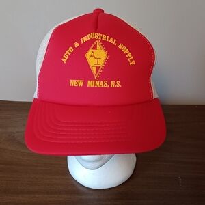 Vintage 1980s Trucker Hat Auto & Industrial Supply New Minas Nova Scotia A.J.M